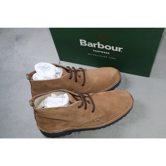 Barbour Hobart Chukka Shoes Mens Size 12 Boots Euro 45 UK 11 Lug Sole Suede main image 10